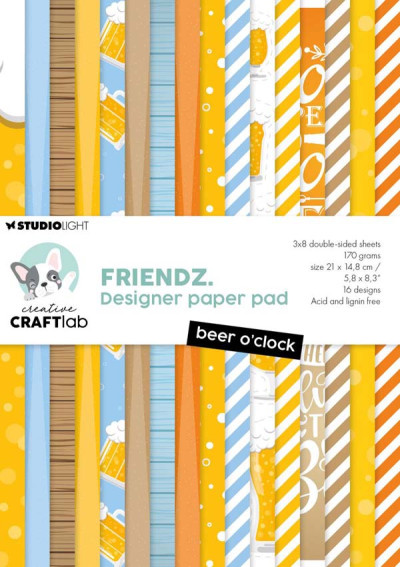 Creative craftlab Design paper pad Beer O'Clock