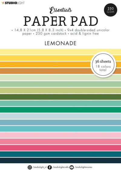 Studio Light Paper Pad Uni Color Lemonade