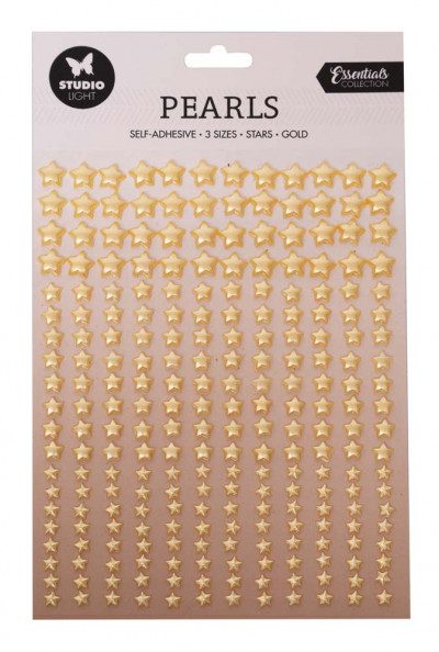 SL-ES-PEARL11 Studio Light pearls Gold stars