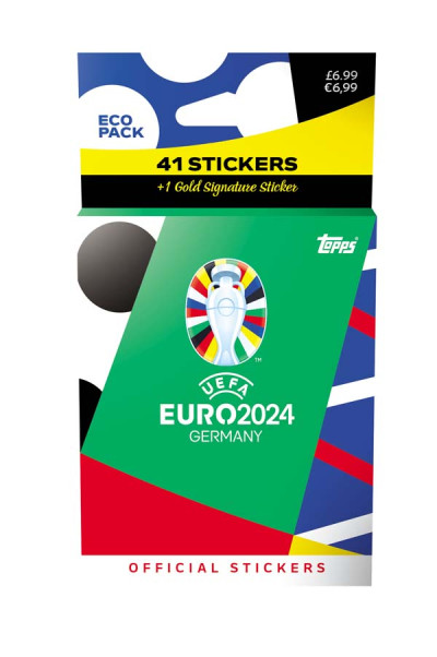 UEFA Euro 2024 sticker eco pack 41 stickers