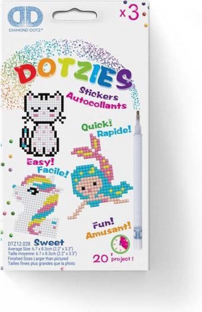 Diamond Dotz dotzies 3 stickers multipack