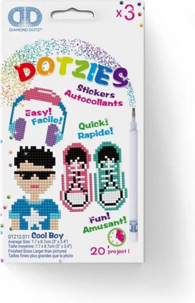 Diamond Dotz Dotzies Cool boy stickers