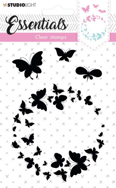 Studio Light Clear Stamp Silhouette Butterflies