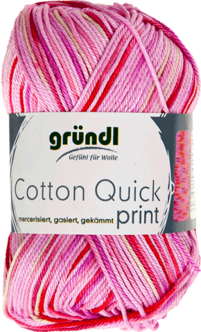 Cotton Quick Print 193 Roze-Fuchsia Multicolor 50 gram