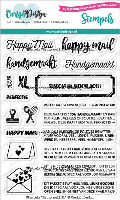 Carlijn Design Happy Mail Clear Stamps