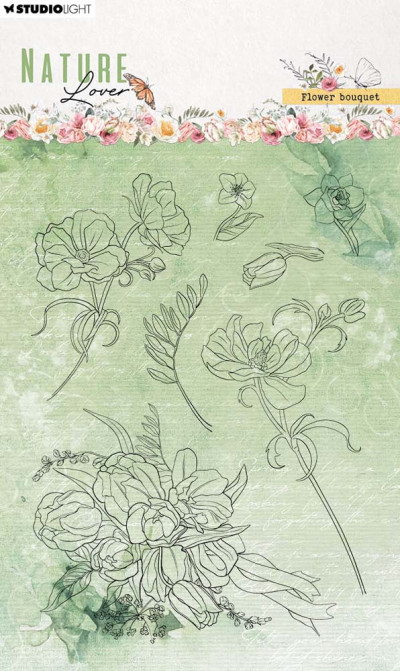 Nature lover Clear stamps Flower bouquet