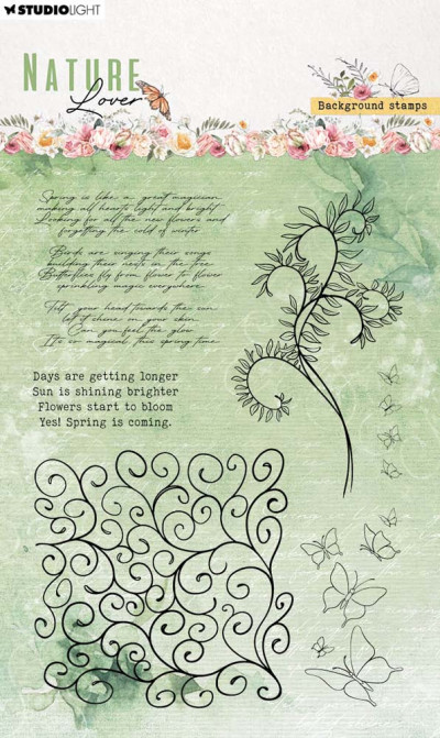 Nature lover Clear stamps Background stamps