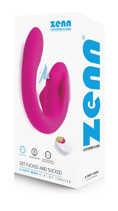 ZENN Buigbare Vibrator Met Clitoris Zuiger