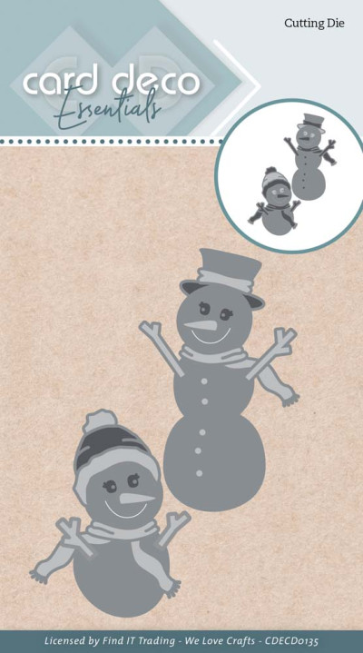 Card Deco snijmal Snowman