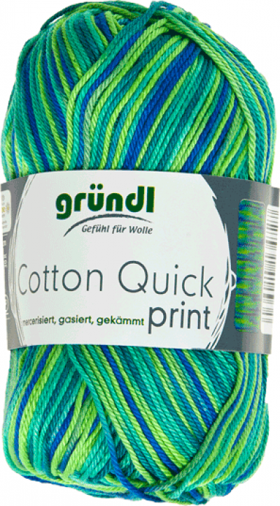 Cotton Quick Print 237 Groen Multicolor 50 gram