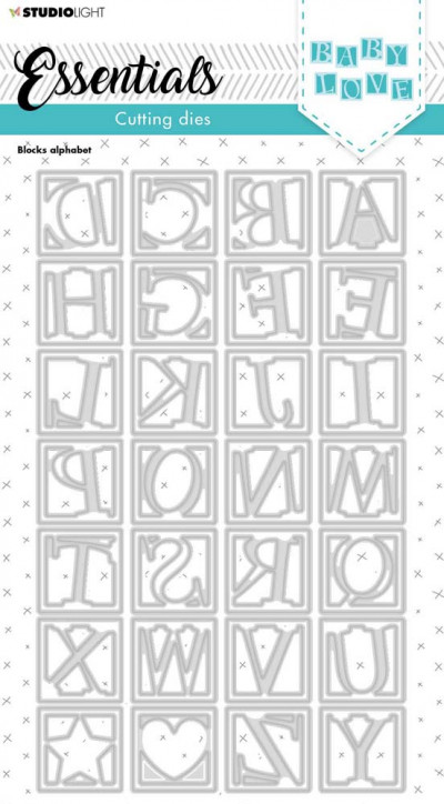 Studio Light snijmallenset Block Alphabet set Nr.214