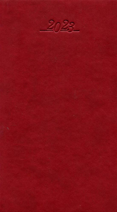 Zakagenda topper staand hardcover 2023 rood