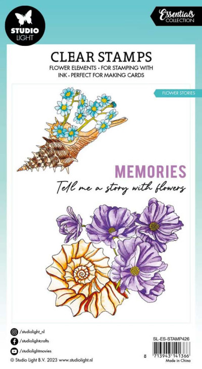 Studio Light Clear Stamp Flower Stories