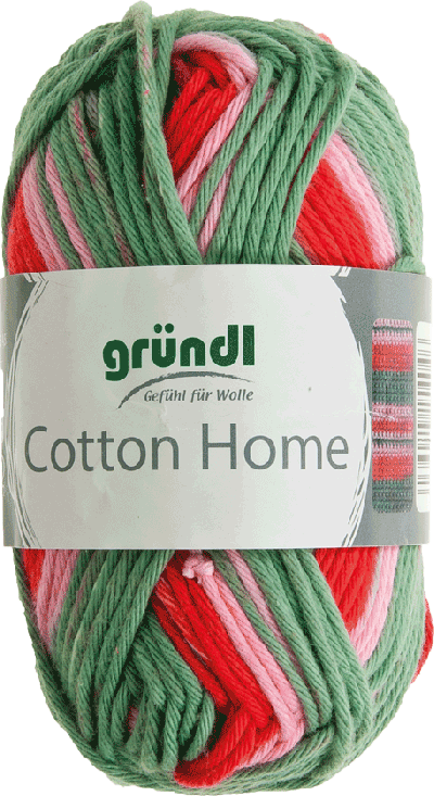 Cotton home 04 groen rood roze 50gr
