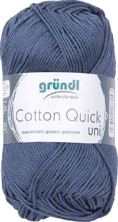 Cotton Quick Uni 137 Grijs Blauw 50gr