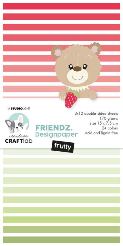 Creative Craftlab Mini Paperpad Fruity Friendz