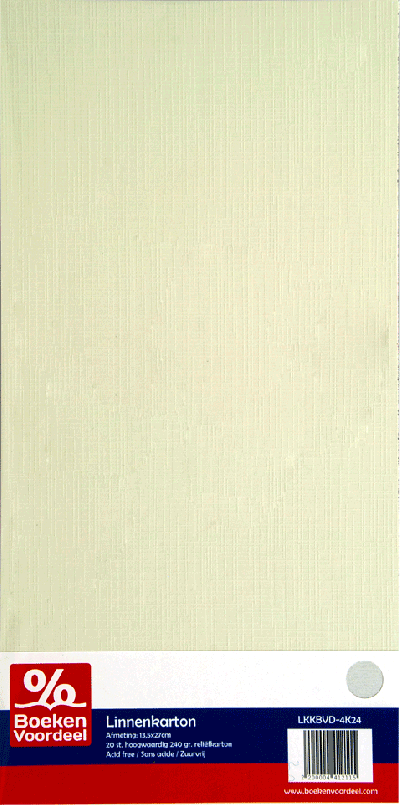 Linnenkarton 13,5 x 27 cm - Lichtgrijs (24)