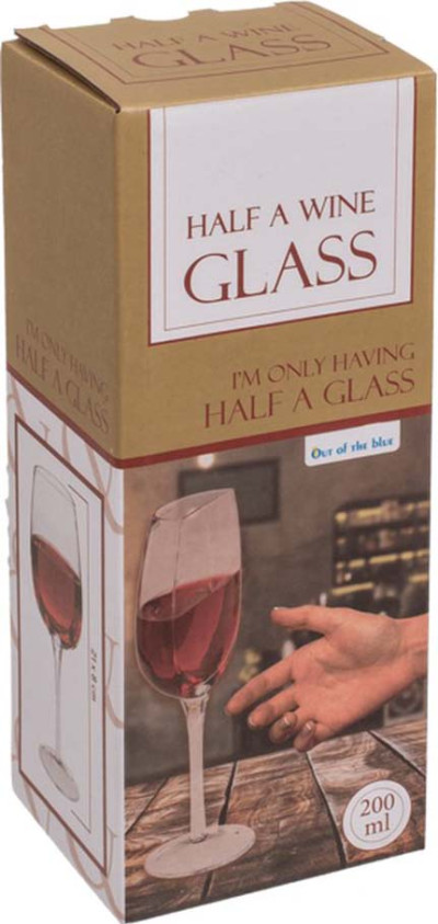 Half a wine glass