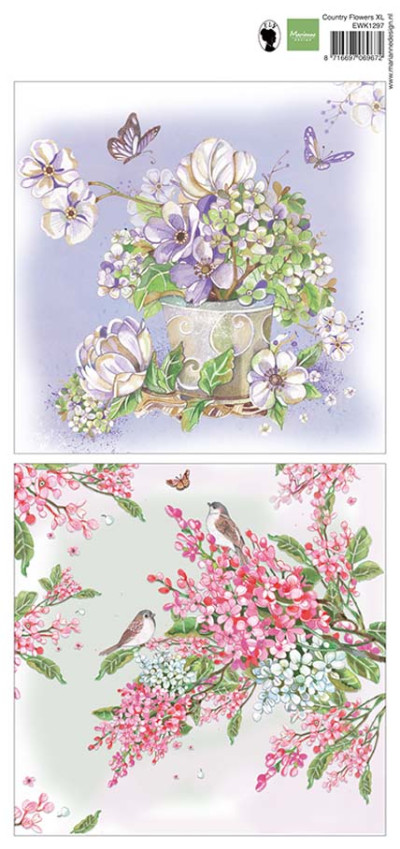 Marianne Desing decoupage vel Country flowers XL