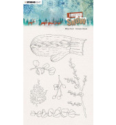 Clear stamps A6 Let it snow  Winter branches nr. 263