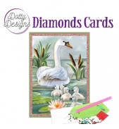 Dotty Design Card 114 Swans C6