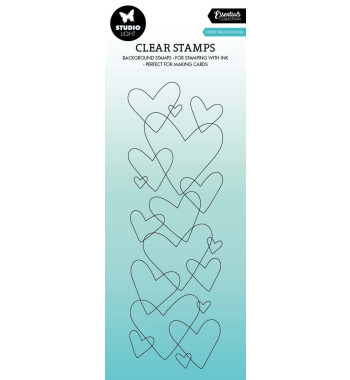 Clear Stamp Heart Background