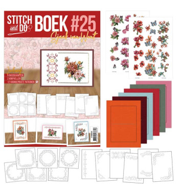 Stitch and do book 25 Reddisch flowers